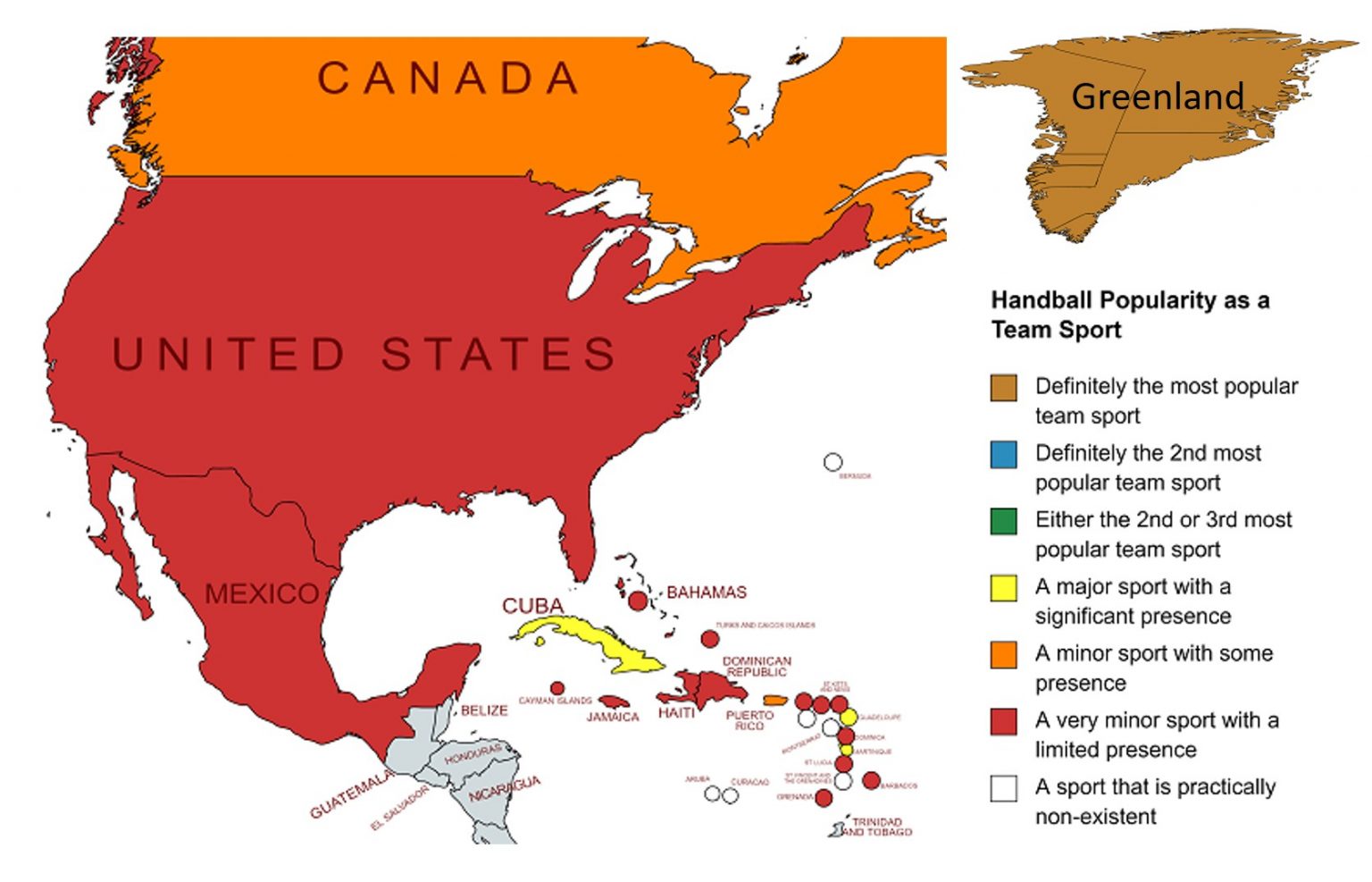 Where is Handball Popular? And, Just How Popular is Handball Compared