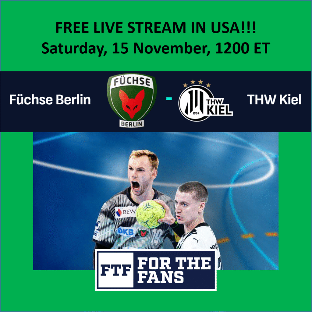 The Handball Bundesliga (HBL) will now be available for viewing on For The Fans (FTF)