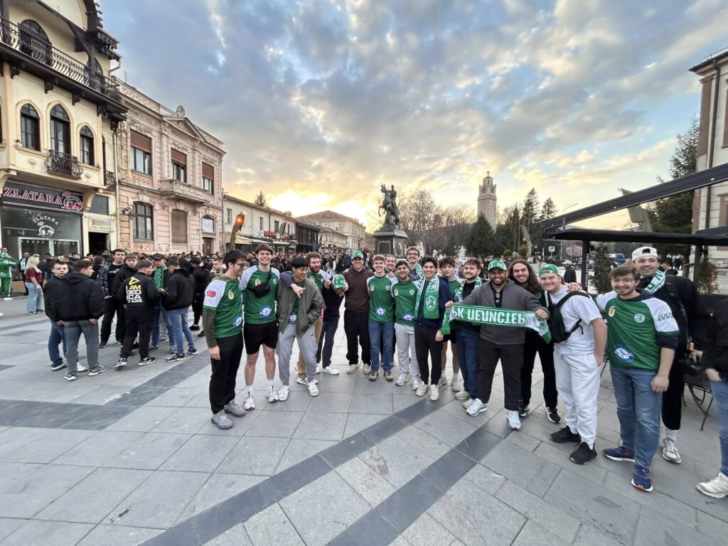 Ohio State Team Handball club prior to the Pelister - Vardar match